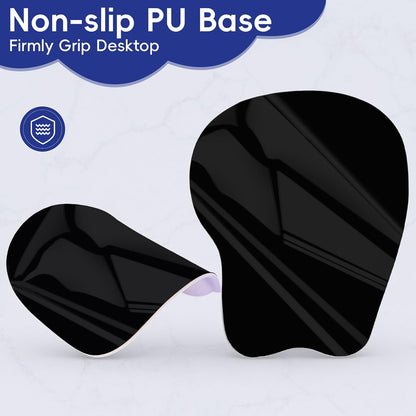 Wrist Support Mouse Pad Anti Slip Rubber Wrist Rest Mousepad 9in X 8in Small Desktop Notebook Mouse Mat for Working and Gaming (M-Pink Floral)