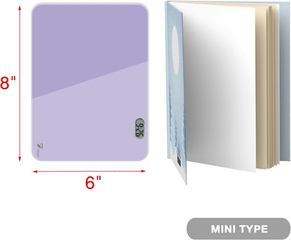 Small Glass Desktop Whiteboard Dry-Erase, Mini Pure Glass Whiteboard Stand