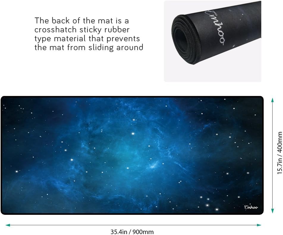 XXL Professional Large Mouse Pad & Computer Game Mouse Mat (35.4x15.7x0.1IN, Map) (90 * 40 Map)