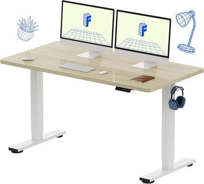 EN1 48"x24" One-Piece Standing Desk, White