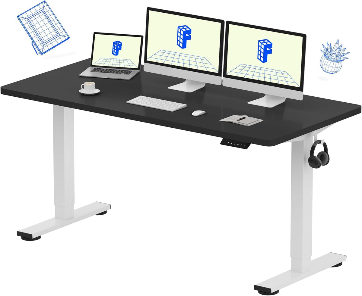 EN1 48"x24" One-Piece Standing Desk, White