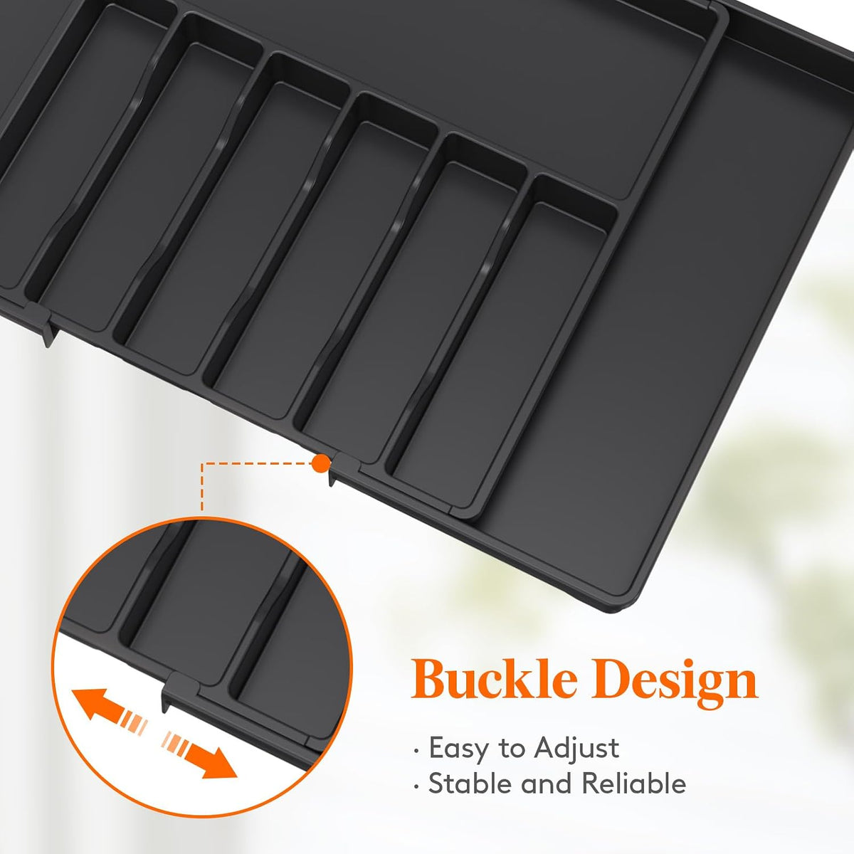 Expandable Silverware Drawer Organizer, Kitchen Utensil Tray