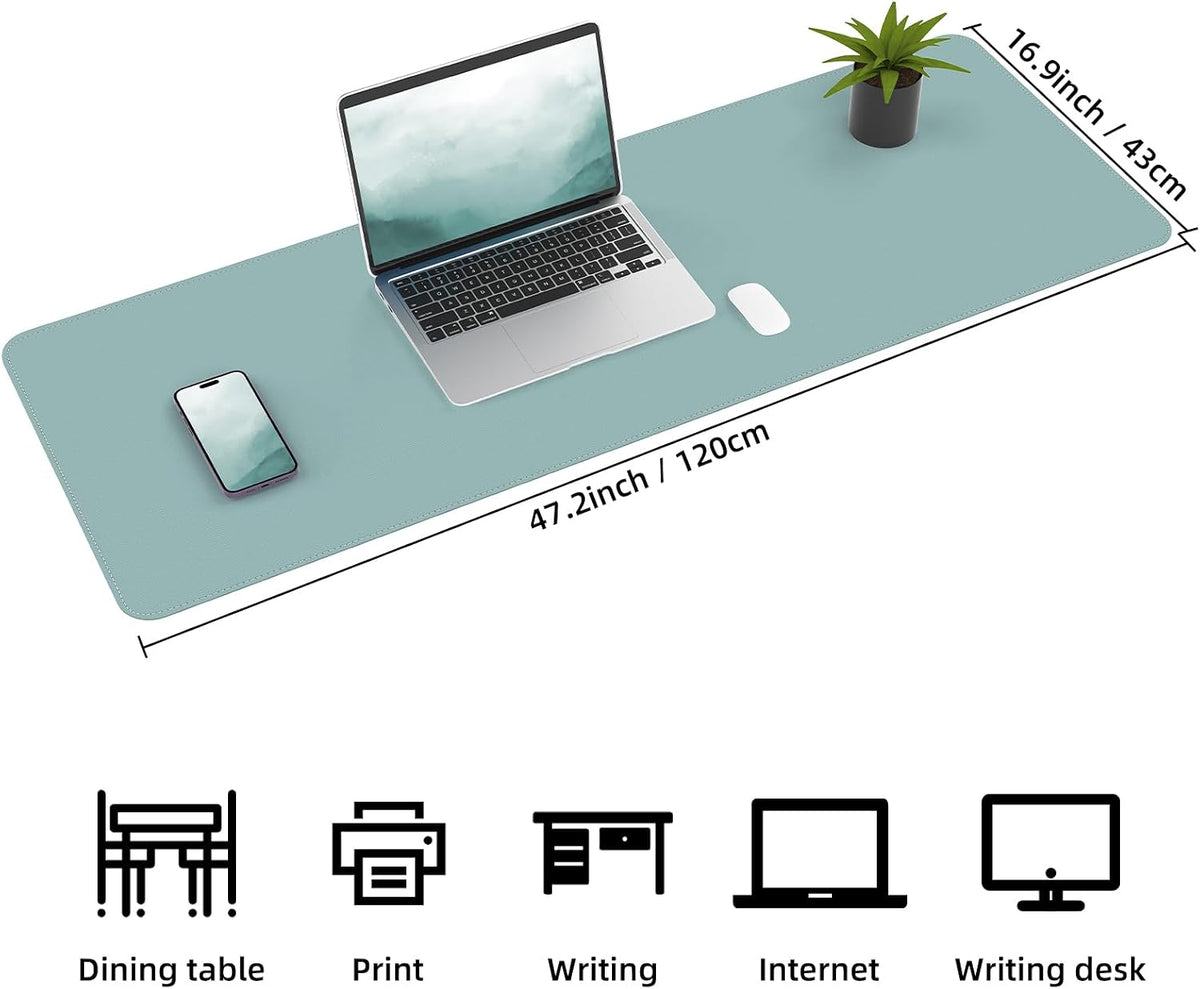 Large Desk Mat, 47" x 17", Black