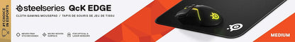 QcK Gaming Mouse Pad - XXL Cloth - Peak Tracking and Stability - Esports Mousepad - Never-Slip - Full Desk Coverage