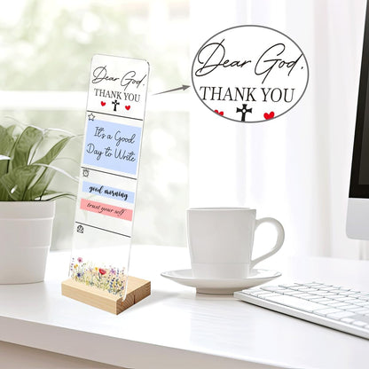 Note to Self Motivational Decor Sticky Note Holder, Mental Health Monitor Memo Board Decorations for School Counseling Office Therapy Desktop Art Decoration School Counselor, Therapist Office Gifts