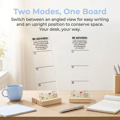 Note to Self Motivational Decor Sticky Note Holder, Mental Health Monitor Memo Board Decorations for School Counseling Office Therapy Desktop Art Decoration School Counselor, Therapist Office Gifts