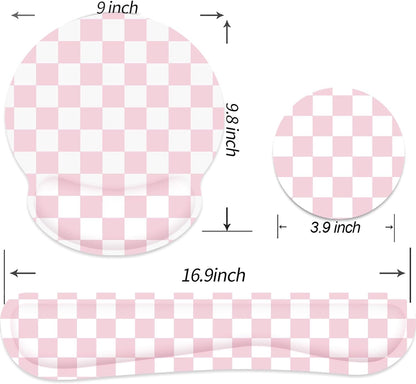 Ergonomic Mouse Pad with Wrist Rest and Keyboard Wrist Rest, Mousepad
