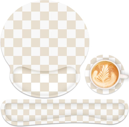 Ergonomic Mouse Pad with Wrist Rest and Keyboard Wrist Rest, Mousepad