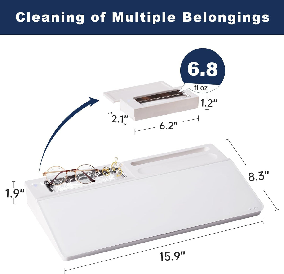 TSJ OFFICE Desktop Whiteboard Dry-Erase-Board - Computer Keyboard Stand White Board Surface Pad with Drawer, Desk Organizers with Accessories for Office, Home, School Supplies - Black