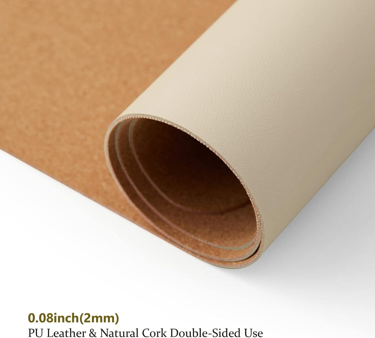 Large Cork Desk Mat - 47.2"x 17" Desk Pad for Office and Home - Ideal for Large Mouse Pad and Desk Mats on Top of Desks(Dark Green)