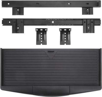 VILLCASE under Desk Keyboard Tray with Hidden Drawer Slide Out Computer Keyboard Stand 20.66X9.05X1.18In Ergonomic Office Storage Plate for Home and Work Desk Organization