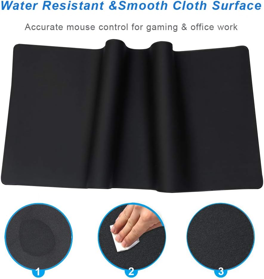 XXL Professional Large Mouse Pad & Computer Game Mouse Mat (35.4x15.7x0.1IN, Map) (90 * 40 Map)