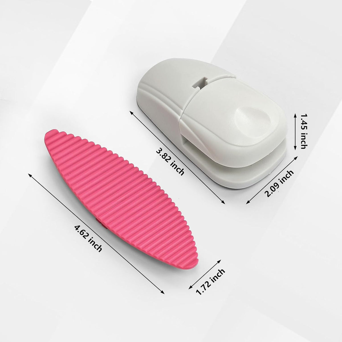 Paper Holder for Typing, White Typing Stand Document Holder with Weighted Base and Clip, Compact Paper Stand for Desk When Typing, Copy Holder for Notes, Forms and Office Work