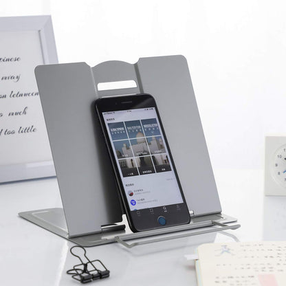 MSDADA Desk Book Stand Metal Reading Rest Book Holder Adjustable