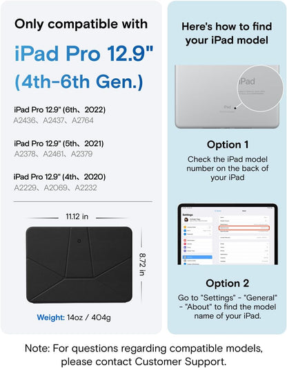 MOFT Dynamic Folio Tablet Stand for Desk Compatible with iPad mini A17 Pro 2024 & iPad mini 6th A15 2021, Slim Magnetic Tablet Holder Case with 20+ Viewing Angles, Beach White x Terracotta