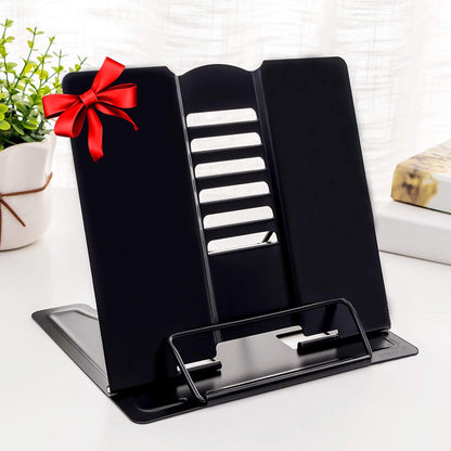 MSDADA Desk Book Stand Metal Reading Rest Book Holder Adjustable