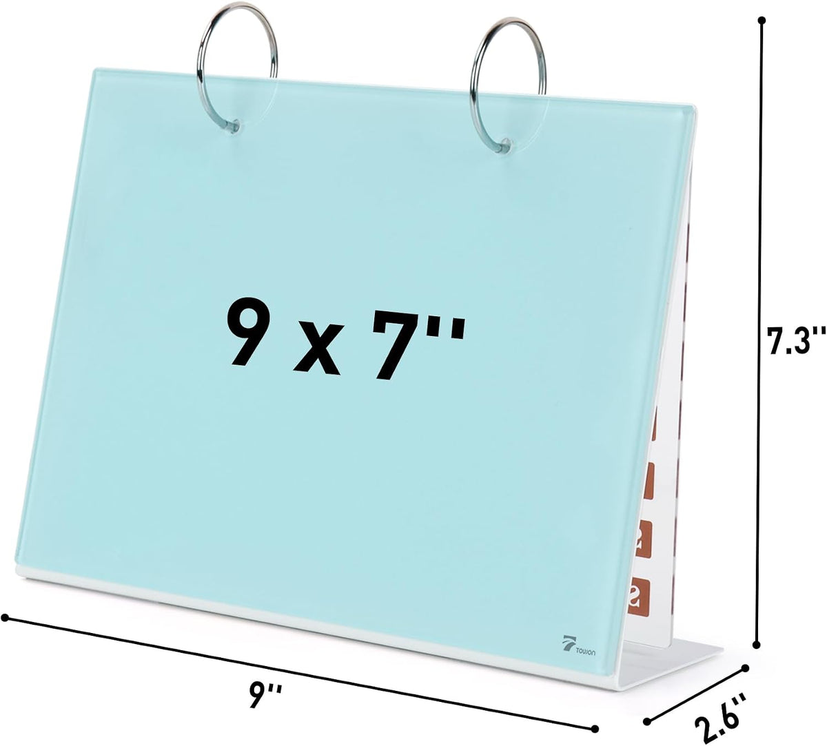 Small Glass Desktop Whiteboard Dry-Erase, Mini Pure Glass Whiteboard Stand
