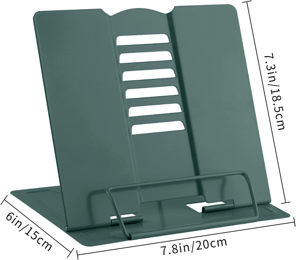 MSDADA Desk Book Stand Metal Reading Rest Book Holder Adjustable