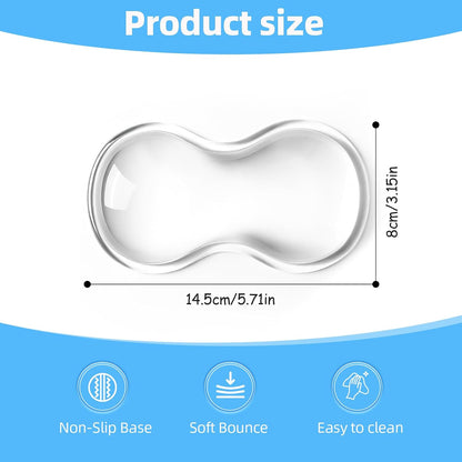 Mouse Wrist Rest Pad, Cool Gel Ergonomic Wrist Support with Non-Slip Base