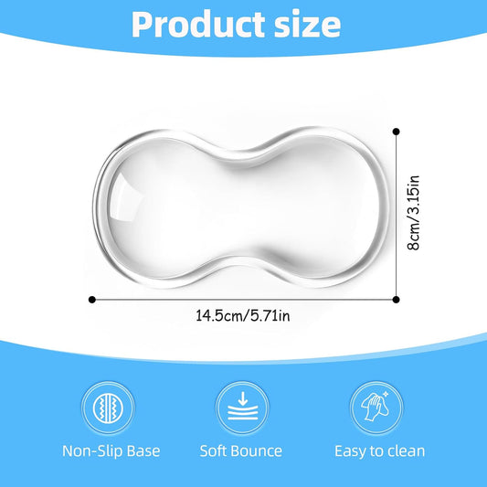 Mouse Wrist Rest Pad, Cool Gel Ergonomic Wrist Support with Non-Slip Base