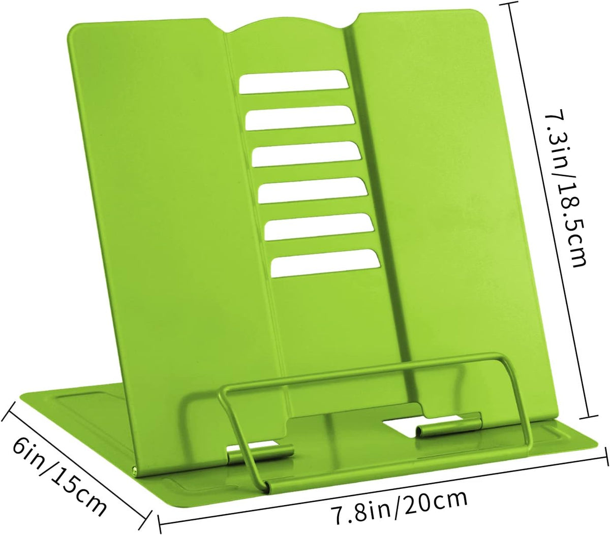 MSDADA Desk Book Stand Metal Reading Rest Book Holder Adjustable
