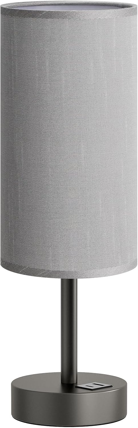 Dicoool Bedside Table Lamp for Bedroom - 3-Way Dimmable Touch Lamp, USB A+C