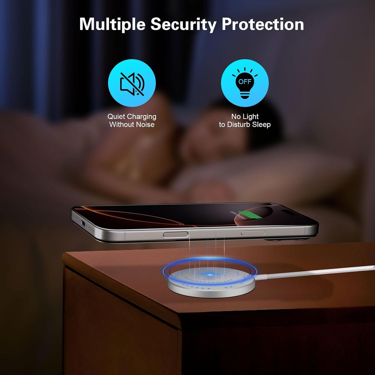 Magnetic Wireless Charger Apple Magsafe Charger,15W 6FT Fast iPhone Magnetic Wireless Charging Pad & USB C Apple Fast Charger Block for iPhone 16 ProMax/16 Pro/15 ProMax/15Plus/14/13/12/AirPods3/2/Pro