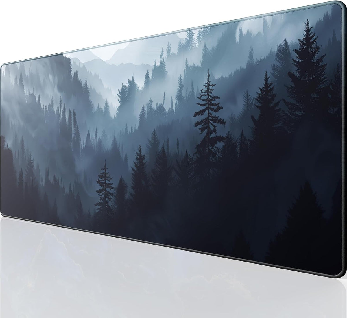 KTRIO Large Gaming Mouse Pad Desk Mat for Gamer, 31.5" x 11.8", Black, XL | Extended Size Design, Superior Micro-Weave Cloth, Non-Slip Rubber Base, Durable Stitched Edges, Water-Resistant Coating