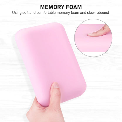 Leolee Elbow Rest Pads for Desk, Black Ergonomic Wrist Rest Arm Rest Pads | Memory Foam & Non-Slip Base, Armrest Cushion Support Pad Relieve Elbow and Wrist Pain for Computer, Office, 2 Packs