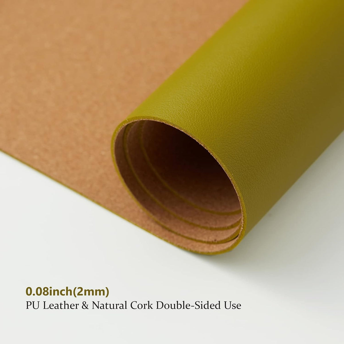 Large Cork Desk Mat - 47.2"x 17" Desk Pad for Office and Home - Ideal for Large Mouse Pad and Desk Mats on Top of Desks(Dark Green)