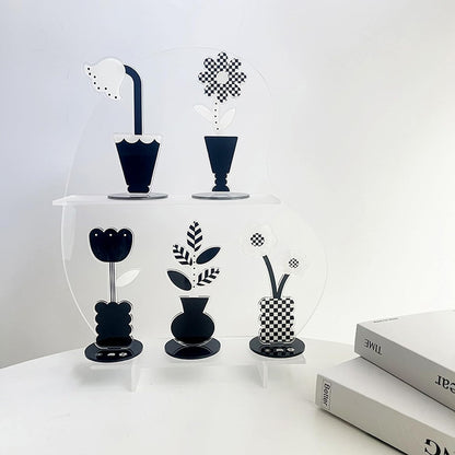 6 pcs Cute Flower Table Card Memo Holder Stand, Table Photo Display Clip Stand for Monmory Photo Picture Memo Cards Paper Note Postcards Wedding Number Card Display