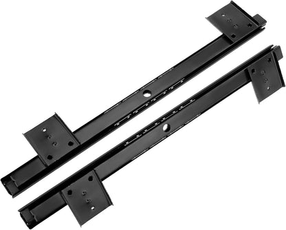 Under Desk Keyboard Tray Slides, 14 In Computer Drawer Tray, Black