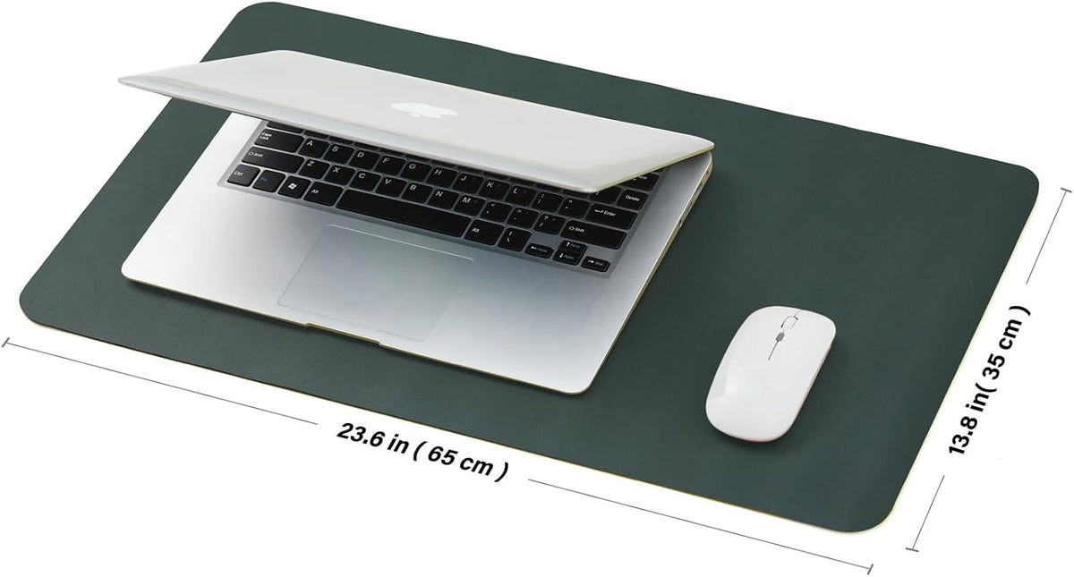 Large Cork Desk Mat - 47.2"x 17" Desk Pad for Office and Home - Ideal for Large Mouse Pad and Desk Mats on Top of Desks(Dark Green)