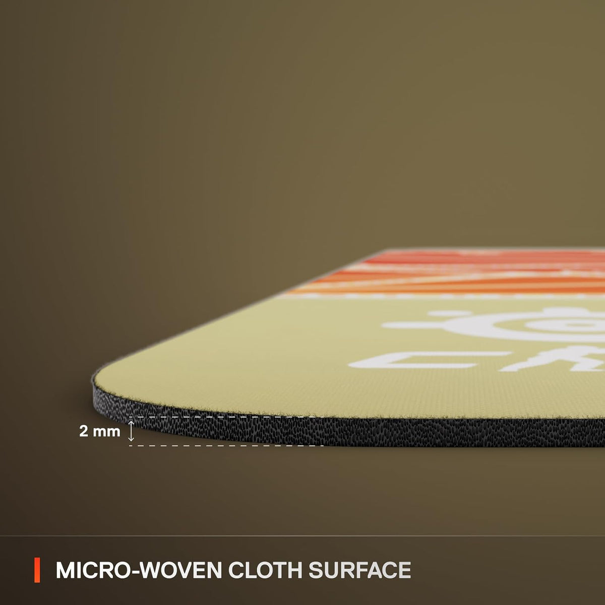 QcK Gaming Mouse Pad - XXL Cloth - Peak Tracking and Stability - Esports Mousepad - Never-Slip - Full Desk Coverage