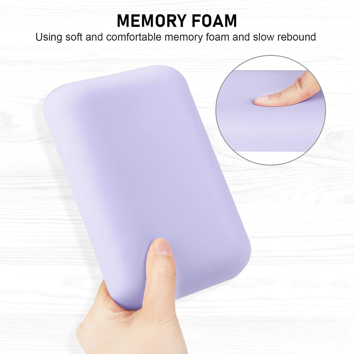 Leolee Elbow Rest Pads for Desk, Black Ergonomic Wrist Rest Arm Rest Pads | Memory Foam & Non-Slip Base, Armrest Cushion Support Pad Relieve Elbow and Wrist Pain for Computer, Office, 2 Packs