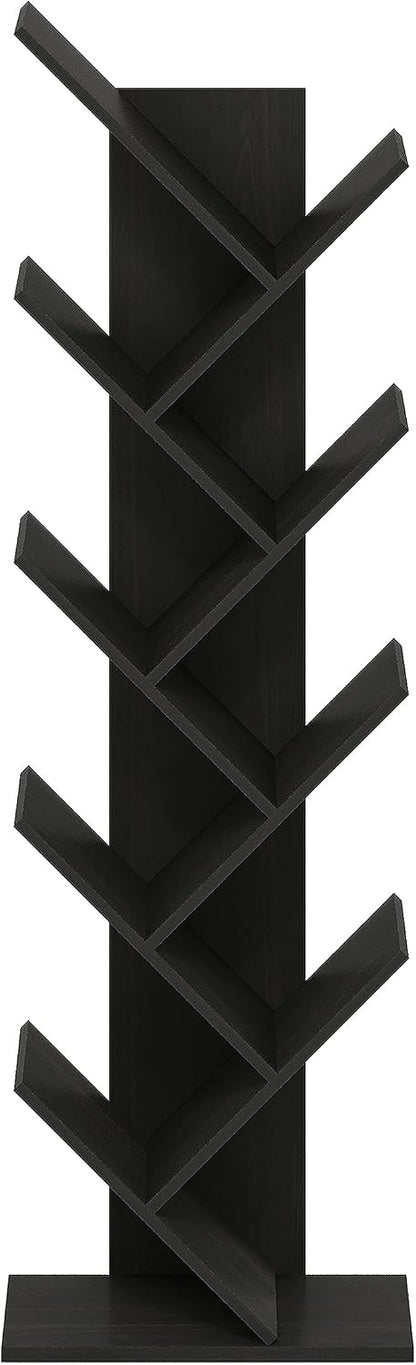 Furinno PASIR Book Shelf, 2-Tier Modern Bookshelf, Open Shelves Bookcase 9 x 12 x 21, Easy Assembly, for Living Room, Bedroom, Home Office, White