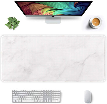 Auhoahsil Desk Mat, Ultra Large Mouse Pad, XXL Gaming Mousepad, Green Tropical Leaves Deskpad, Big Extended Full Size Mouse Pad, Desktop Desk Matt for Keyboard, Laptop & Computer, 35.5 x 15.7 in - Colors B