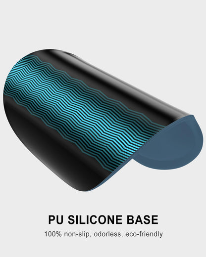 Ergonomic Mouse Pad with Wrist Rest, Comfortable Silicone Non-Slip Computer Pain Relief Gel Mouse Mat with Wrist Support for Gaming, Work, Office, Women & Men, Cute Pattern, Beige