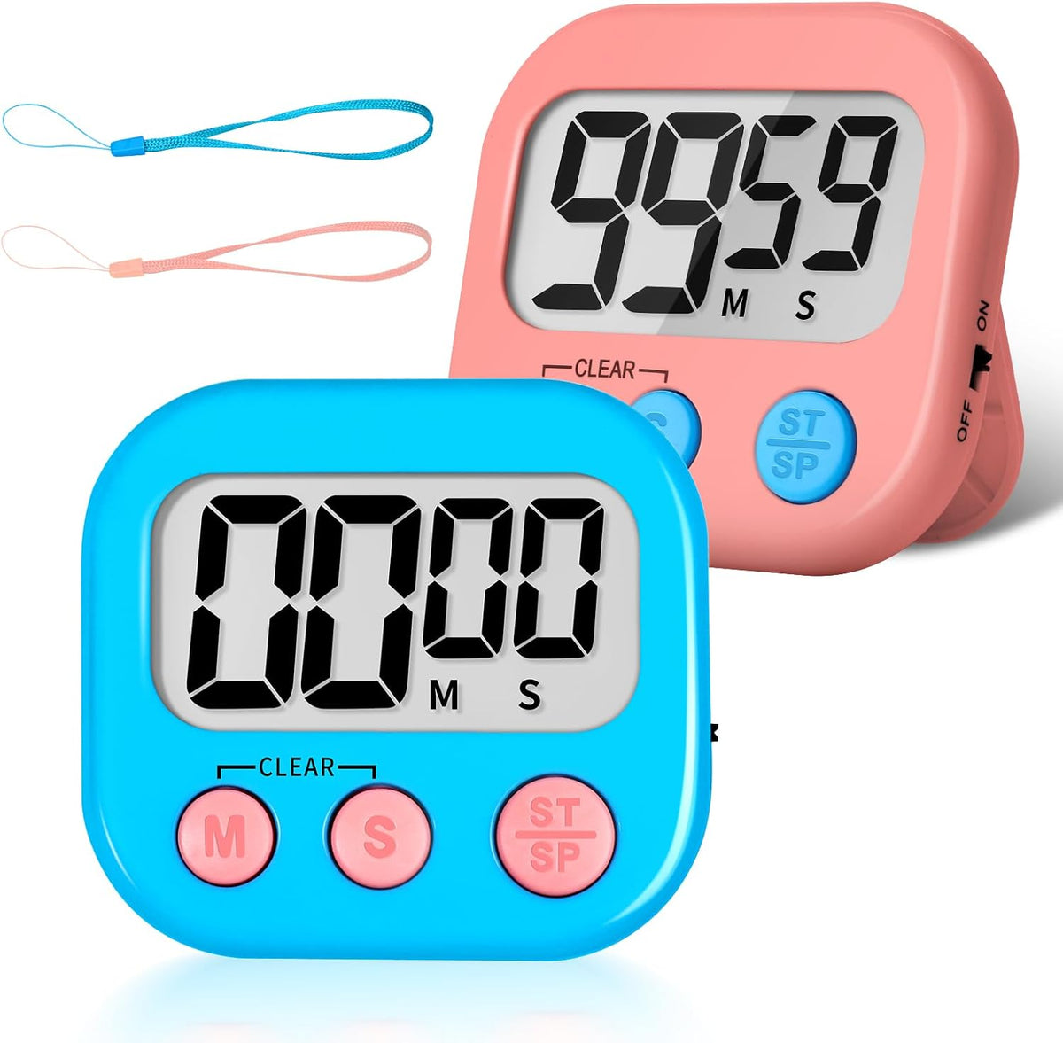 ZILLEEN Classroom Timer for Kids Teachers 2 Pack Digital Timers
