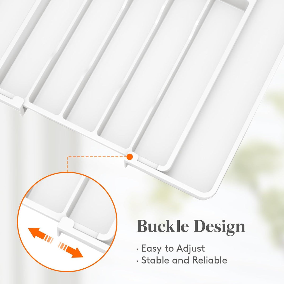 Expandable Silverware Drawer Organizer, Kitchen Utensil Tray