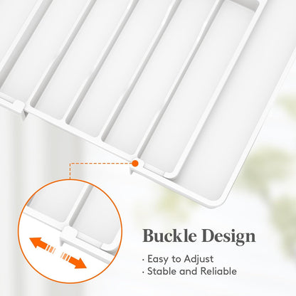 Expandable Silverware Drawer Organizer, Kitchen Utensil Tray