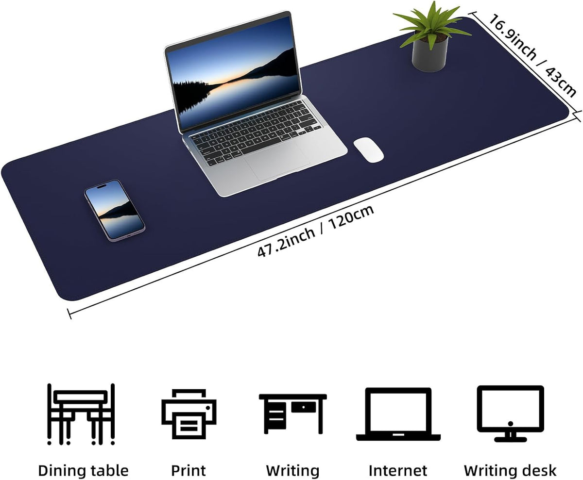 Large Desk Mat, 47" x 17", Black