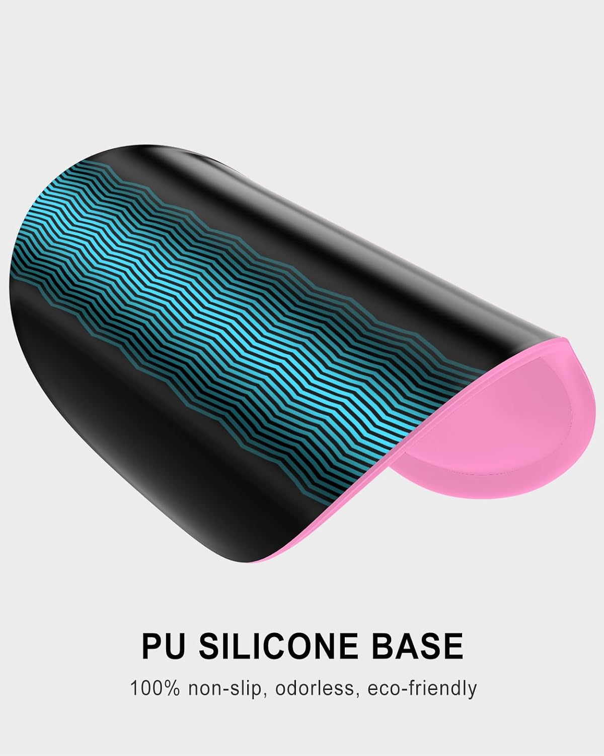 Ergonomic Mouse Pad with Wrist Rest, Comfortable Silicone Non-Slip Computer Pain Relief Gel Mouse Mat with Wrist Support for Gaming, Work, Office, Women & Men, Cute Pattern, Beige