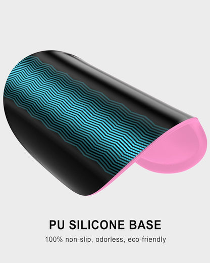 Ergonomic Mouse Pad with Wrist Rest, Comfortable Silicone Non-Slip Computer Pain Relief Gel Mouse Mat with Wrist Support for Gaming, Work, Office, Women & Men, Cute Pattern, Beige