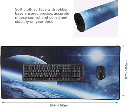 XXL Professional Large Mouse Pad & Computer Game Mouse Mat (35.4x15.7x0.1IN, Map) (90 * 40 Map)