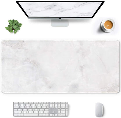 Auhoahsil Desk Mat, Ultra Large Mouse Pad, XXL Gaming Mousepad, Green Tropical Leaves Deskpad, Big Extended Full Size Mouse Pad, Desktop Desk Matt for Keyboard, Laptop & Computer, 35.5 x 15.7 in - Colors A