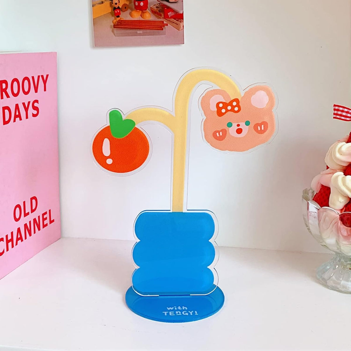 6 pcs Cute Flower Table Card Memo Holder Stand, Table Photo Display Clip Stand for Monmory Photo Picture Memo Cards Paper Note Postcards Wedding Number Card Display