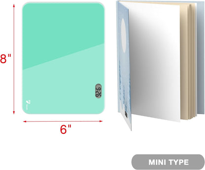 Small Glass Desktop Whiteboard Dry-Erase, Mini Pure Glass Whiteboard Stand