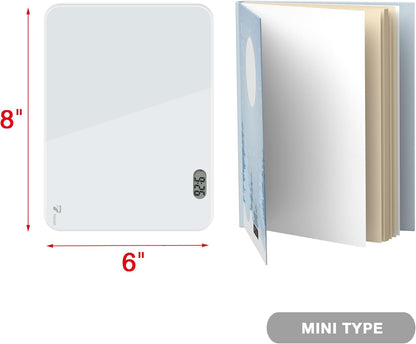 Small Glass Desktop Whiteboard Dry-Erase, Mini Pure Glass Whiteboard Stand