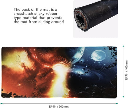 XXL Professional Large Mouse Pad & Computer Game Mouse Mat (35.4x15.7x0.1IN, Map) (90 * 40 Map)
